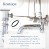 Koatukys 010389-45 Plunger Rubber O-Ring for Waste Drain Valve Compatible