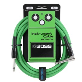 BOSS BIC-10A-GN Instrument Cable, Set Cables a Colourful Sign, Green