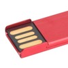 Red USB Flash Drive Aluminum Alloy Key Shape Memory U