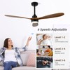 GESUM 52" Outdoor Ceiling Fan With Light, 6 Speeds, Remote