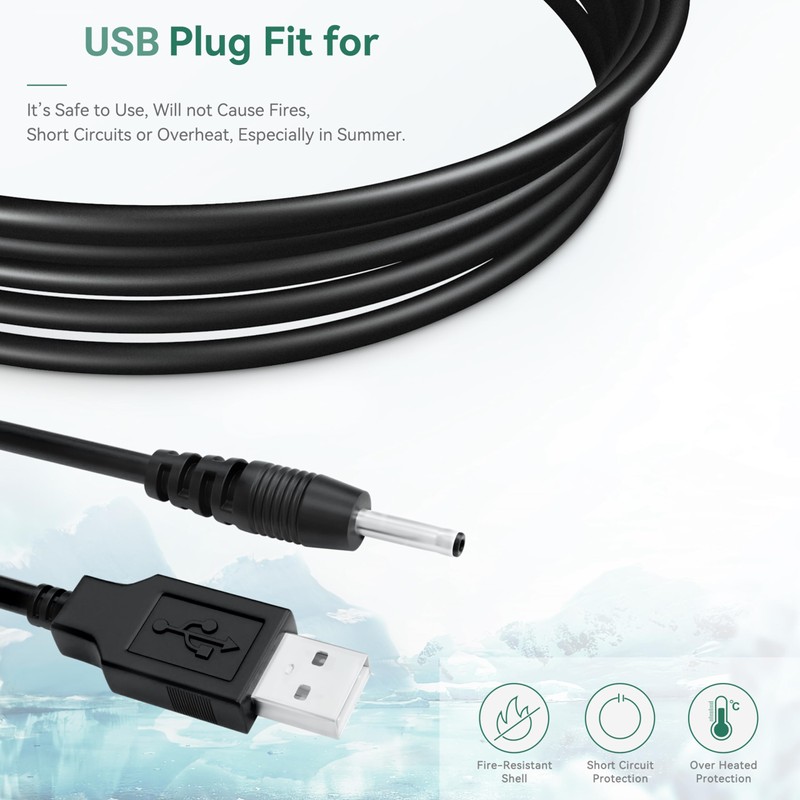 FITE ON Charger Cord Compatible with Bitvae D2/S2 Electric Toothbrush,