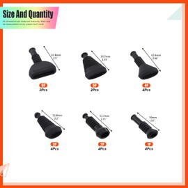 Tanstic 20Pcs 6 Types Universal Firewall Boots Automotive Rubber Grommets Firewall Grommet Kit Universal Connector Wire for Vehicle