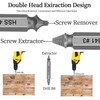 6pcs Damaged&Stripped Screw Extractor, Broken Bolt Extractor Tool Set HSS