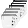 TSA Approved Liquid Bags, 6Pcs Leak Proof Quart Size Clear