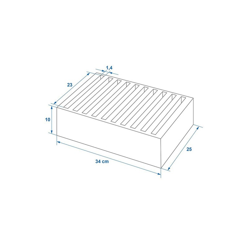 ProPlus 761472PMV01 Soft Foam Plate Holder for 10 Plates Motorhome