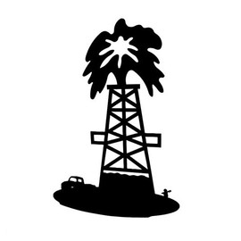Oil Rig Industry Vinyl Decal Window Sticker Graphic Auto Wall Art Truck Car SUV, Die cut vinyl decal for windows, cars, trucks, tool boxes, laptops, MacBook - virtually any hard, smooth surface