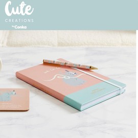 P Dot Wolf Cute Creations French Bulldog Dog Pen in Gift Box - Premium Black Writing Pen with Adorable French Bulldog Design, Gold Accents | Perfect for Dog Lovers, Gifts