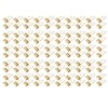 100pcs Binder Clips Strong Clamping Force Rust Prevention Metal Portable