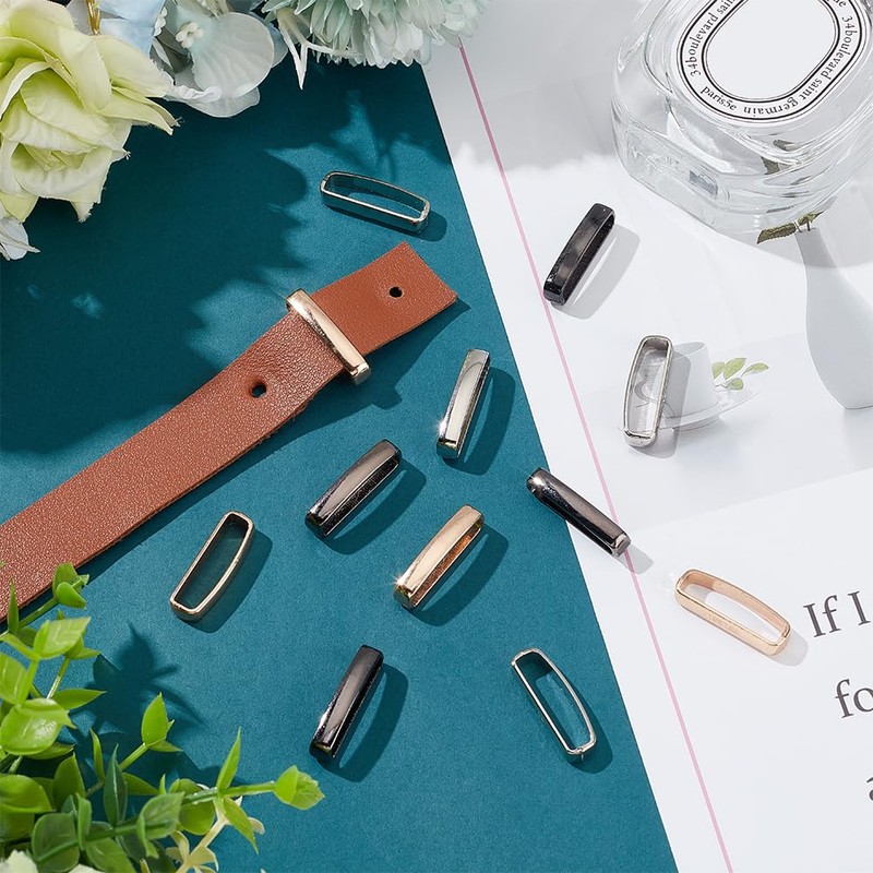 WADORN Pack of 12 Metal Belt Loop Holders, 3 Colours,