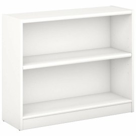 Pemberly Row 2 Shelf Bookcase in Pure White
