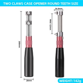 Singcci Watch Back Removal Tool，2-Jaw Opener with 2 Different Steel Jaws, Alloy Screw Case Back Opener Remover Repair Tool for Watch Maintenance