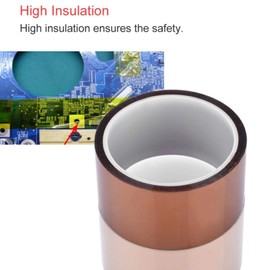 Yoidesu * 0.06mm 250-300 ℃ Cinta térmica Cinta Kapton, Cinta Aislante, Cinta Adhesiva Aislante térmica(50mm Wide)