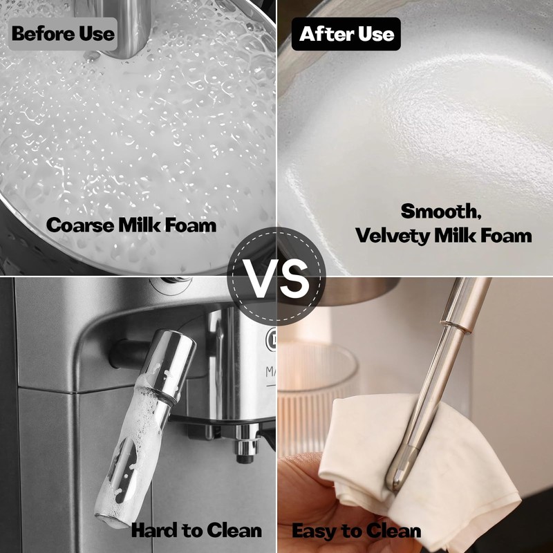 Upgrade Steam Wand Nozzle Spout Compatible with DeLonghi Emax,Epro,Eplus Coffee