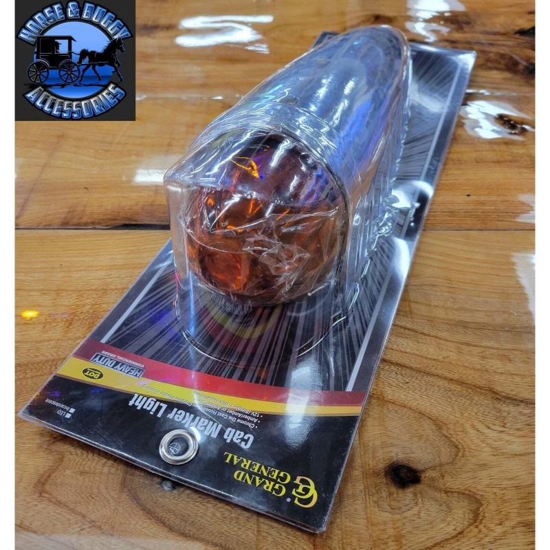 grand general dark amber watermelon glass lens cab marker light
