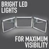 Self Cut System LED 3 Way Mirror for Self Hair