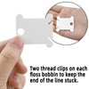 120 Pieces Plastic Floss Bobbins for Cross Stitch Embroidery Cotton