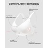 HORISUN Comfortable Bras for Women Supportive Wireless Bra Full Coverage(White