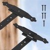 KOTARBAU® Cross Hinges 200 mm Shutter Hinge Hinge Band Plate