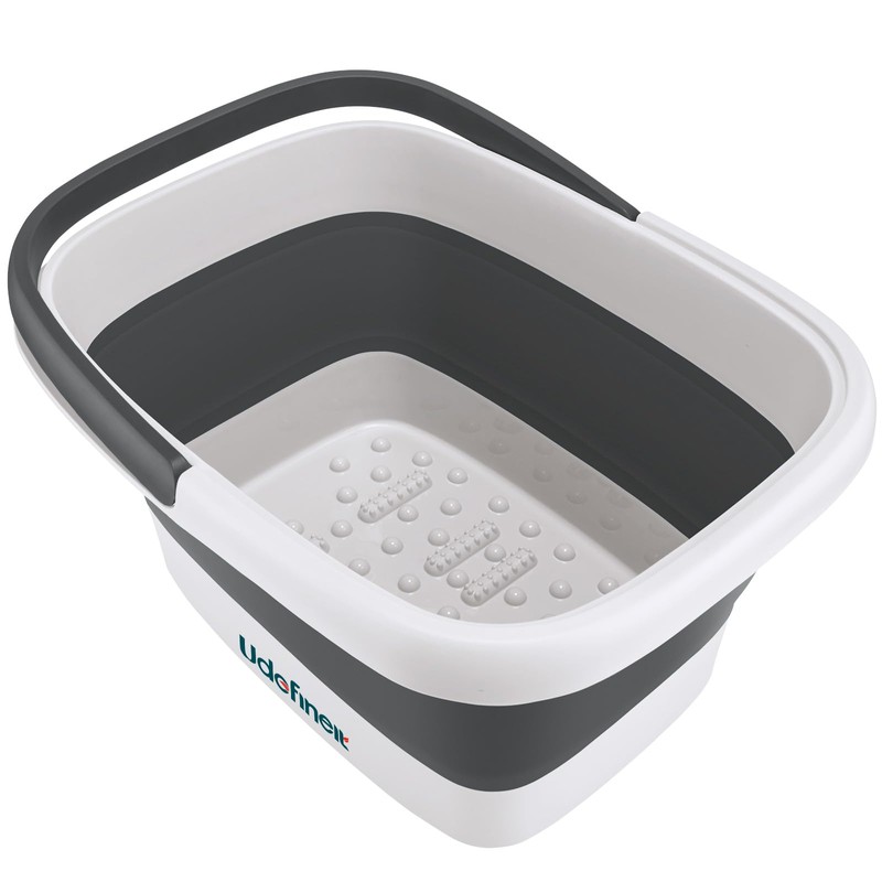Udefineit Collapsible Foot Soaking Tub with Handle, 15L/4 Gallons, Portable
