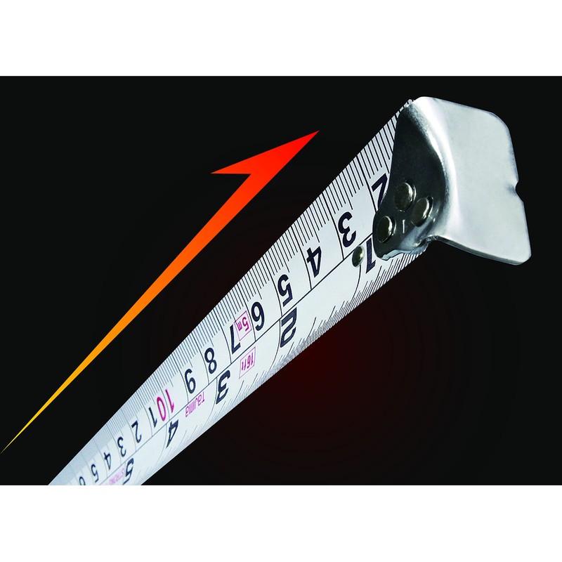 Tajima GS Lock Metric/Imperial Extra Stiff Tape Measure 5M, Black