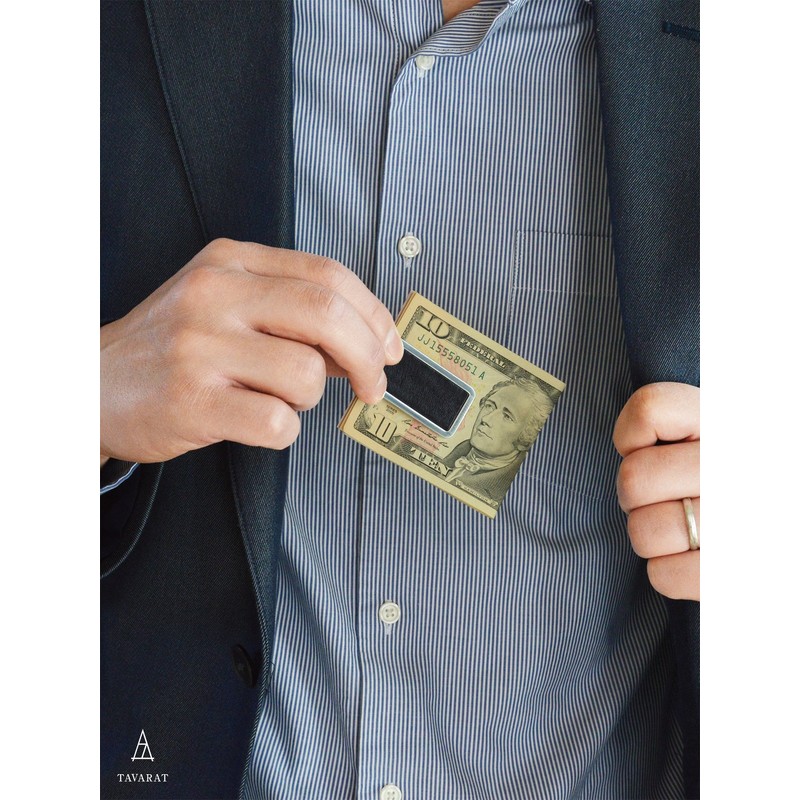 TAVARAT U-clip Tps-058 Men's Money Clip, Keeps Pinching Strength from