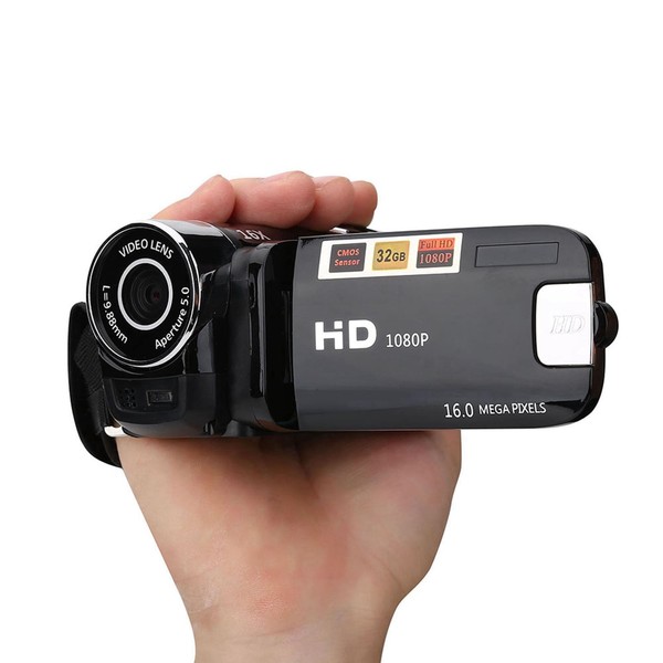 EIMSOAH Camcorder Full HD, 270° Rotation, 16x High Resolution Digital