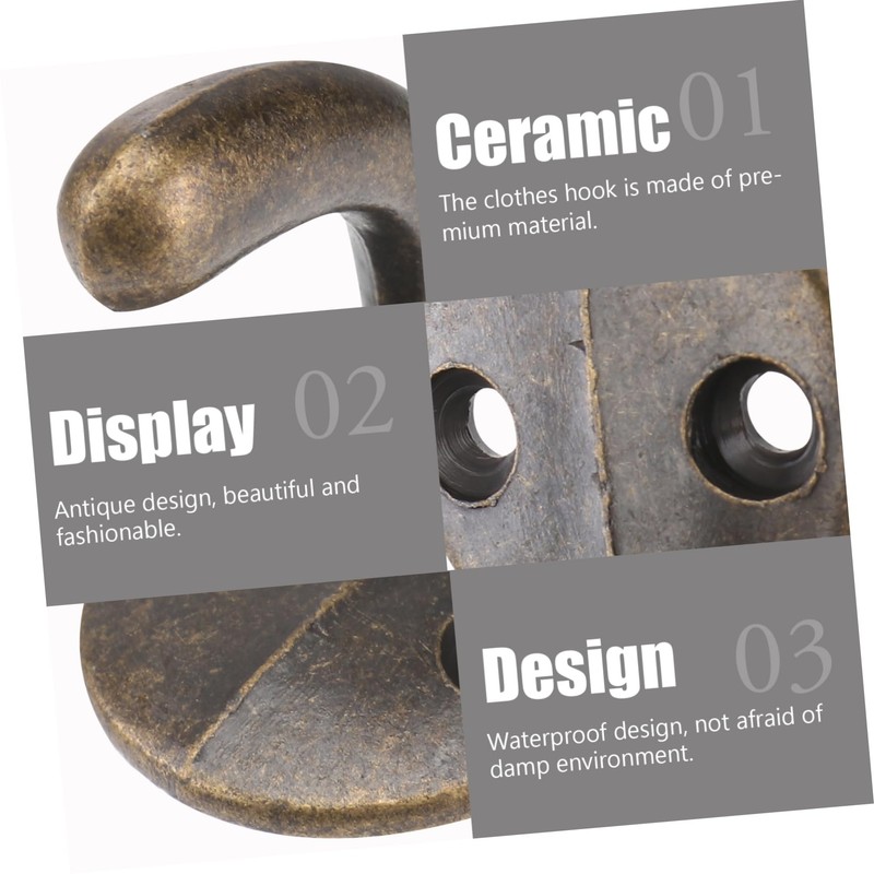 LABRIMP 4pcs Wall Clothing Storage Hanger Wall Coat Hook Easy