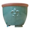 Teramico Saucer Feet for Flower Pots/Planters Blue Anthracite White Stoneware