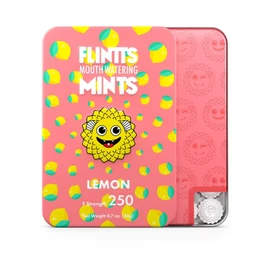 Flintts Mouth Watering Mints - Lemon - F-Strength 250 - Dry Mouth Mint