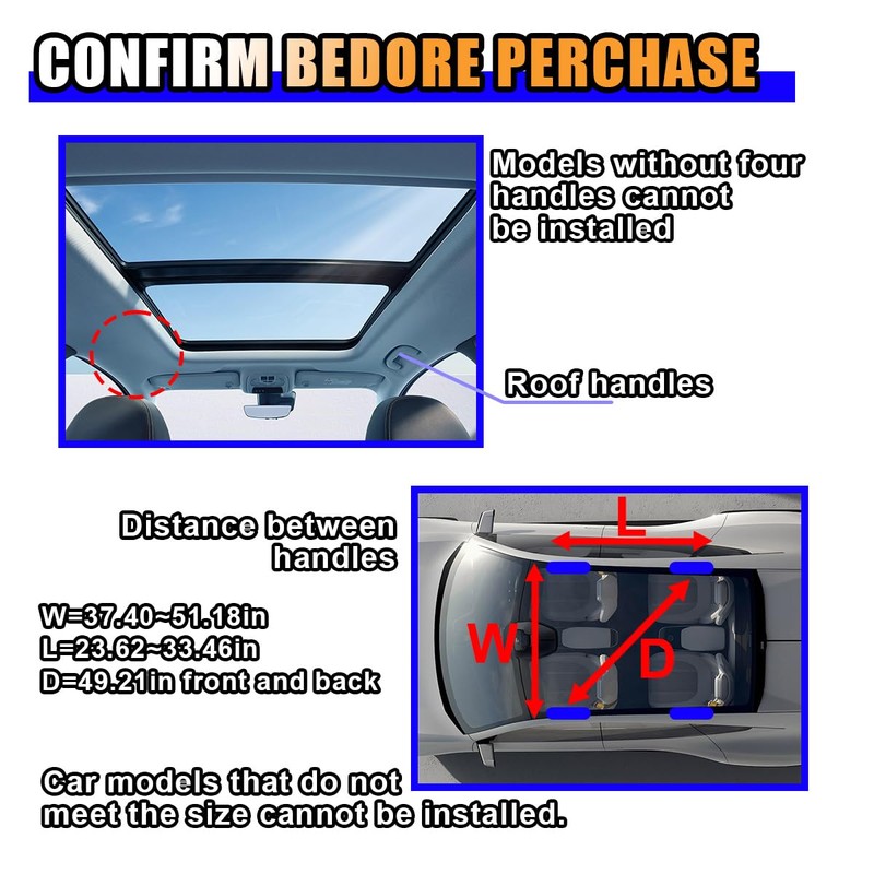 Car Ceiling Cargo Net for SUV - 29.3'' x 22.4''