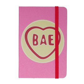 Stands Out, Supplying Outstanding Gifts BAE Love Heart A6 Hardback Ruled Notebook