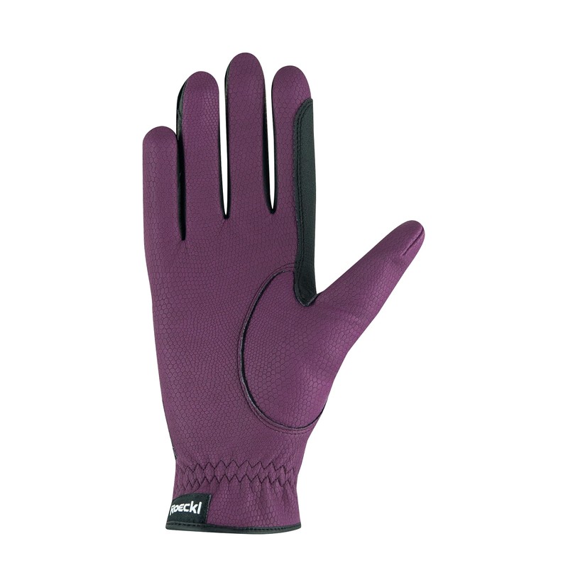 Roeckl Sports equestrian gloves LONA, ladies summer riding glove, grape