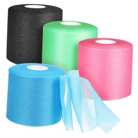 SAFIGLE 4rolls Sponge Skin Mask Pre Wrap Tape for Athletes Elastic Multi-purpose Sports Wrap