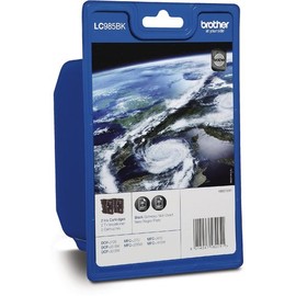 Brother Ink LC-985BK Black Twin Pack