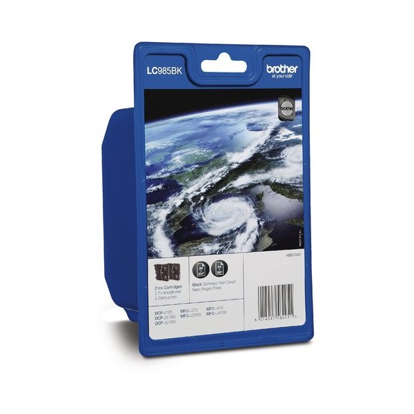 Brother Ink LC-985BK Black Twin Pack