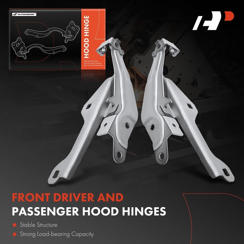 A-Premium Front Driver and Passenger Hood Hinges Compatible with Ford