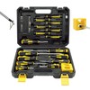GMTOOLS 43pcs Magnetic Screwdriver Set, Including Slotted, Phillips, Hexagonal, Pozidriv,