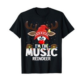 Christmas Matching I'm The Music Reindeer T-Shirt