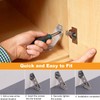 Pack of 18 Heavy Duty Triangle Mounting Connectors, Universal Triangular