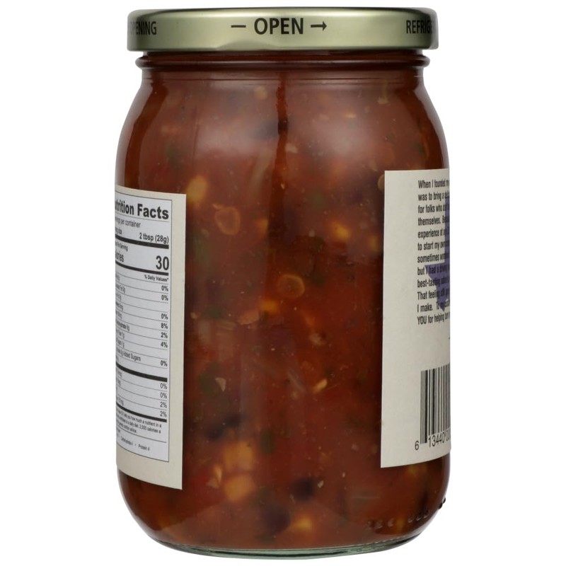 Clints Black Bean and Corn Salsa Sauce, 16 Ounce