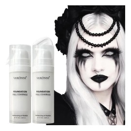 Base De Maquillaje Blanca Veronni, 2 Unidades De 15 Ml, Cobe