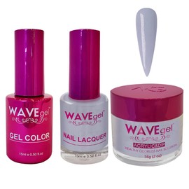 WAVEGEL Soak-Off Gel, Nail Lacquer & Acrylic/Dip Powder Matching Set - Princess Collection - #67 Head In The Clouds