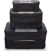 TravelWise Equipaje, Negro -, 1 Small, 2 Medium, 2 Large,