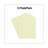 Universal 22000 Glue Top Writing Pads, Legal Rule, Letter, Canary,