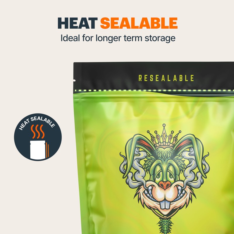 Dank Part 2-100 x Resealable Foil-Lined Mylar Bags (9.8cm x