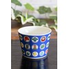 Sobachoko Stylish Tableware, Kutani Ware, Soba Bookuchi, Round Crest, Ceramic,