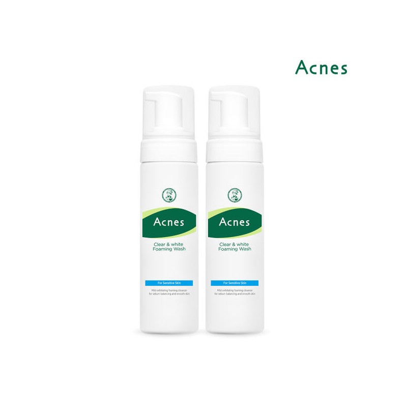 Acnes 아크네스 클리어 앤 화이트 포밍 워시 150ml x2개 Acnes