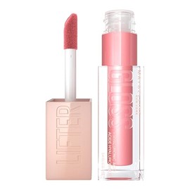 Maybelline Lifter Gloss Brillo Labial Hidratante con Ácido Hialurónico, Efecto Volumen, Aplicador XL, Hidratación Hasta por 4 Horas, Acabado Brillante, Tono 004 Silk