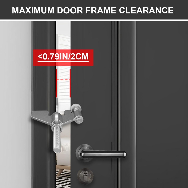 AceMining Upgraded Portable Door Lock Home Security Door Locker Privacy