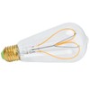 Light Bulb Love Peach Heart Shaped Transparent LED Filament Lamp